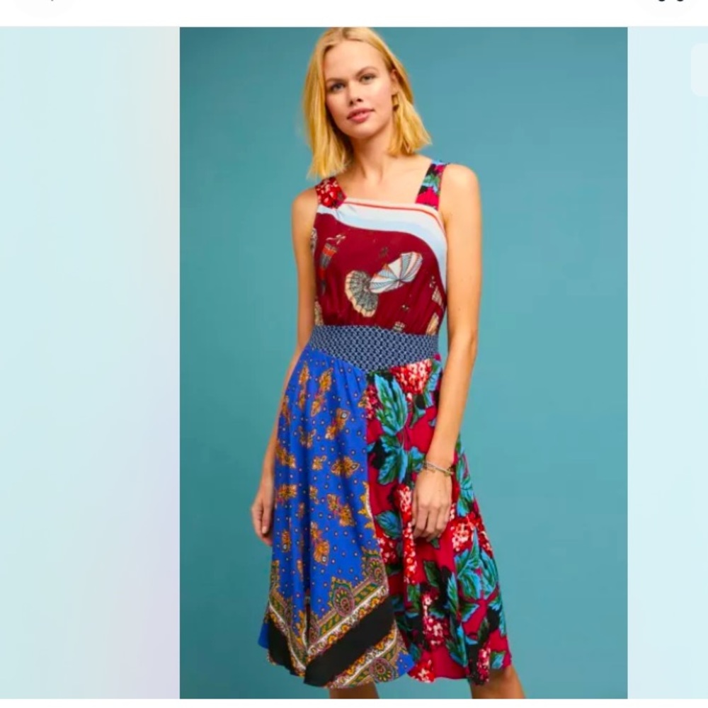 Anthropologie Mildred
Asymmetrical Dress by Moulinette Soeurs Size 8